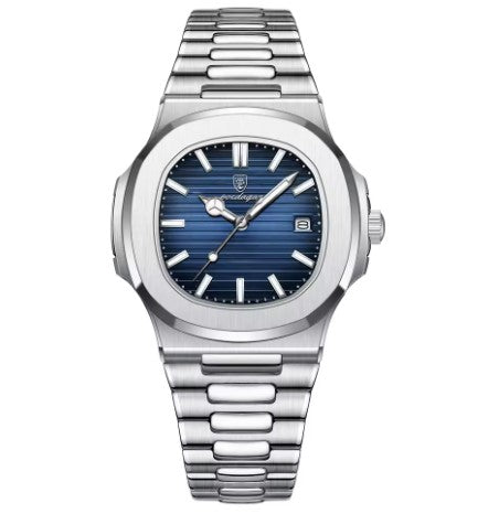 FamousLuxe™ Atlas Silver Watch