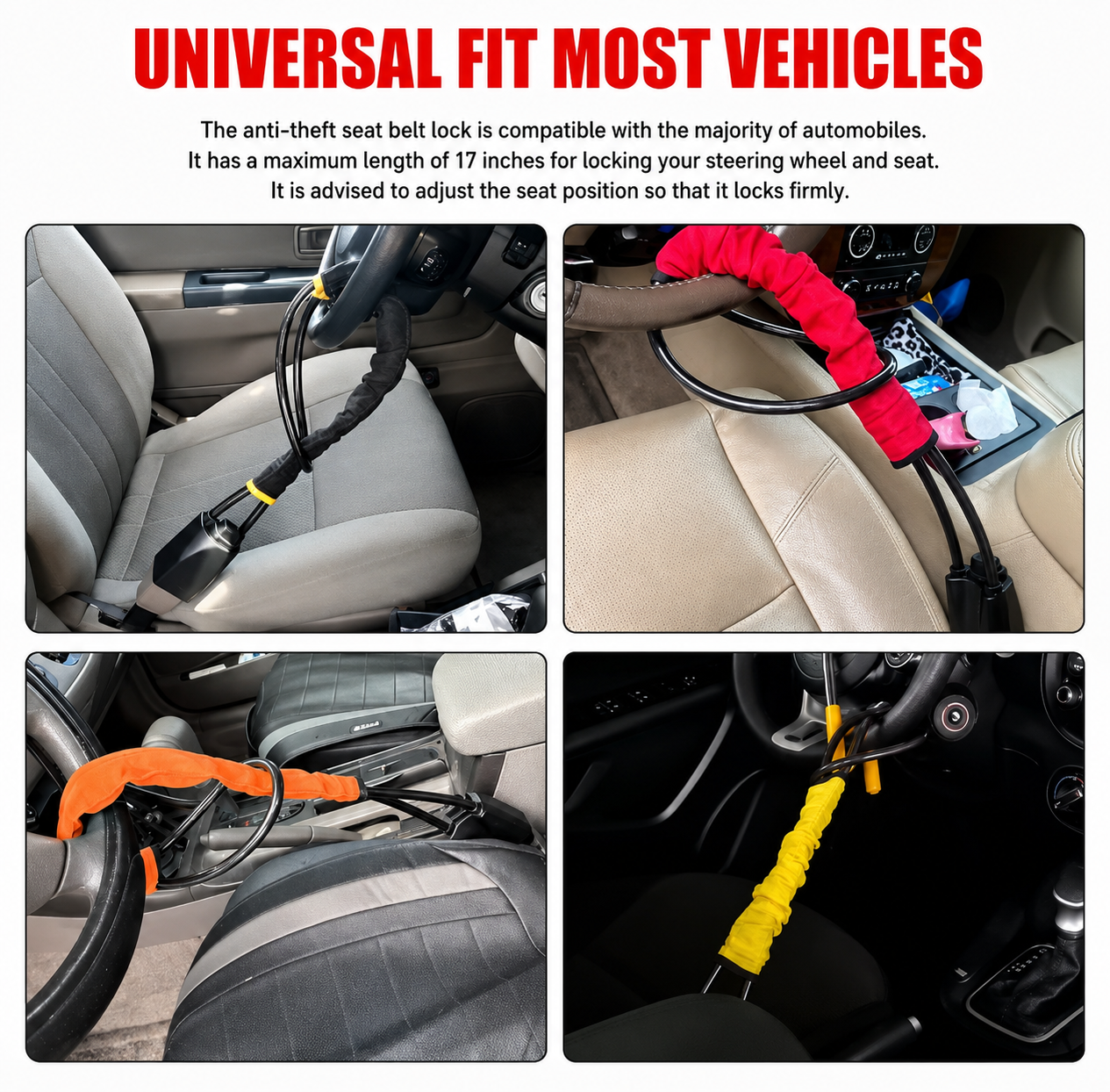 FamousLuxe™ Steering Lock