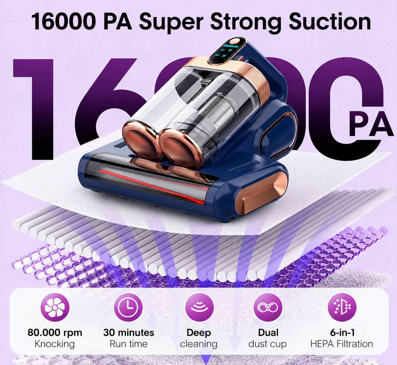 FamousLuxe™ UltraClean Mattress Vacuum