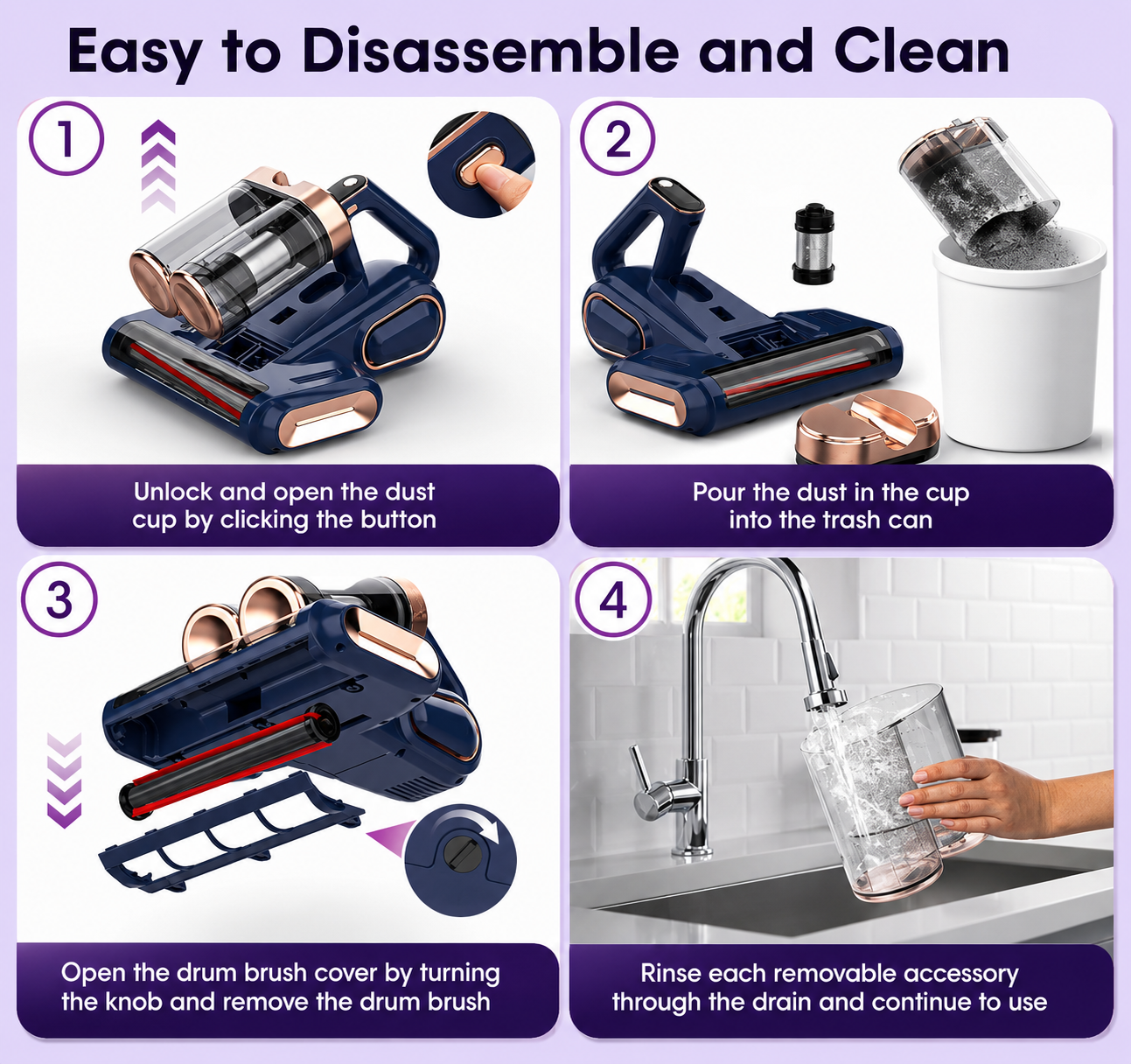 FamousLuxe™ UltraClean Mattress Vacuum