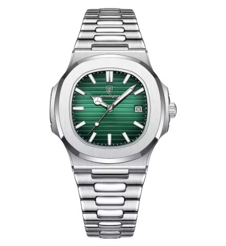 FamousLuxe™ Atlas Silver Watch