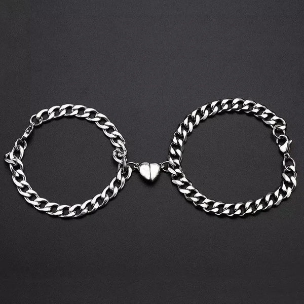 HeartLink Magnetic Couple Connection Bracelet