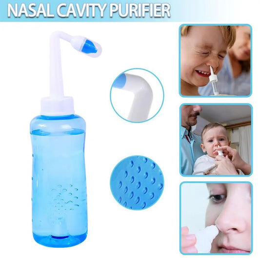 Nose Rinse Bottle Nasal Irrigation Cleaner for Sinus Relief & Allergy Care