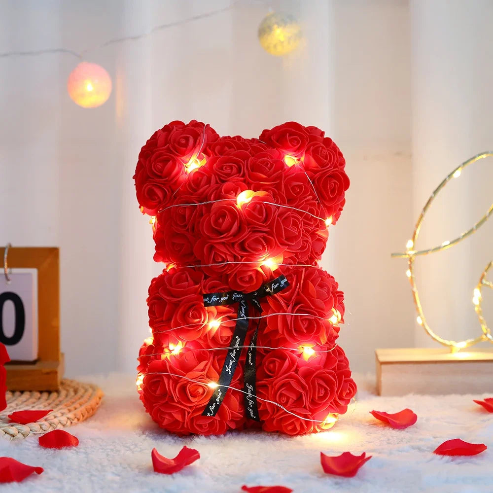 Rose Teddy Bear Valentine Gift