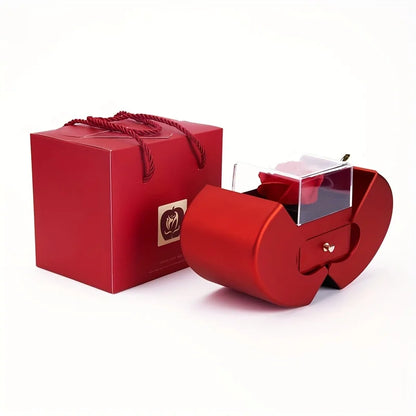 Eternal Rose Apple with Necklace Valentine Gift