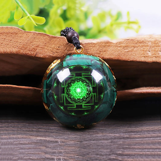 Malachite Chakra Energy Pendant