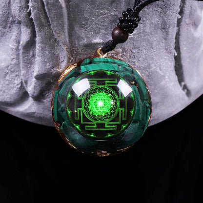 Malachite Chakra Energy Pendant